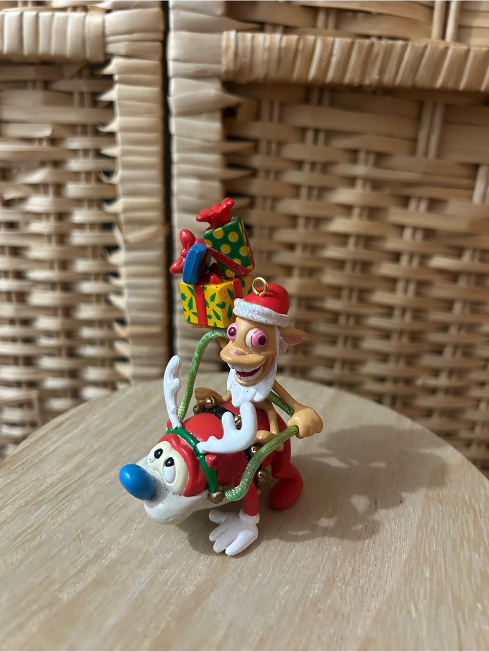 Vintage 90s REN & STIMPY Ornament by Viacom Rare